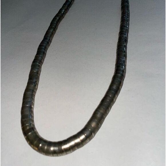 Vintage Tribal Goldtone Silvertone Long Necklace - Picture 1 of 8